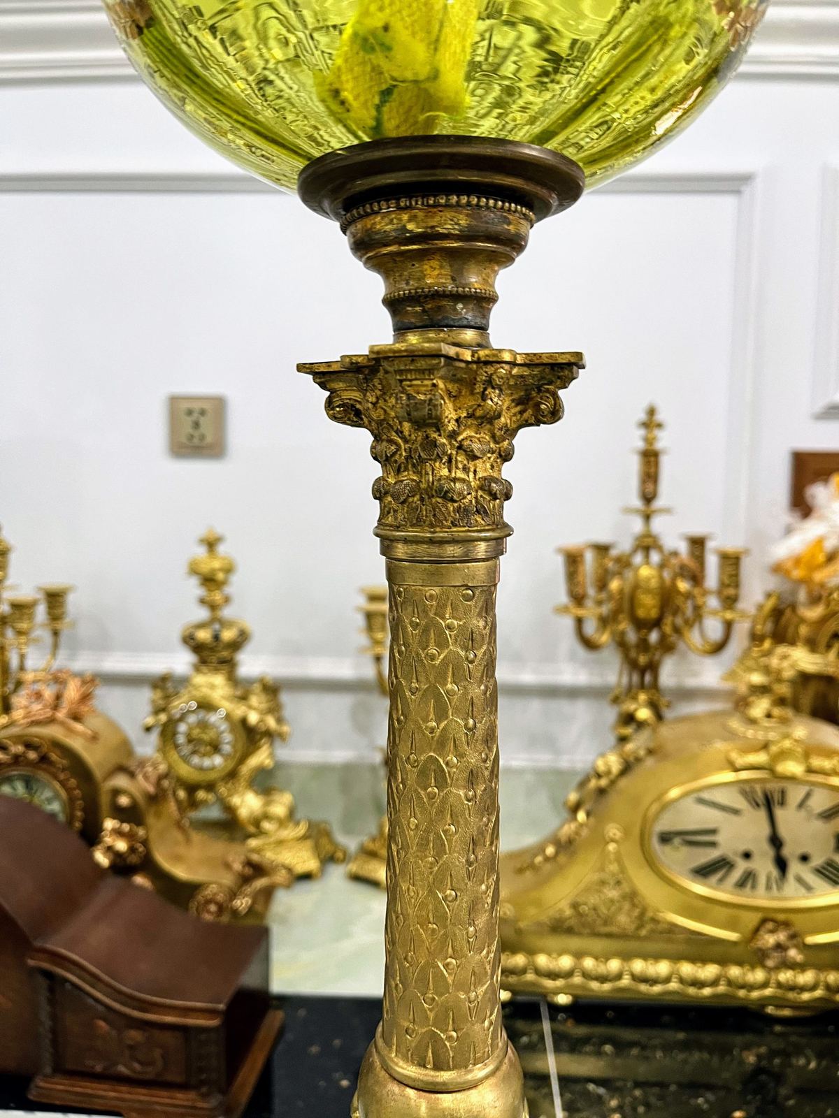 Đèn dầu Pháp, cao 102.5cm – ảnh 4