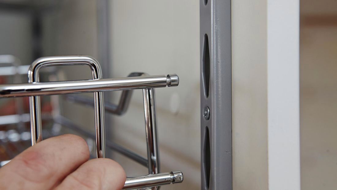 Metal pull-out cabinet basket, Bunnings reference photograph