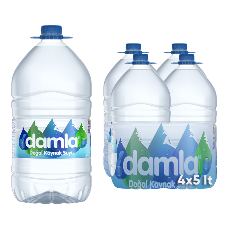 Damla Damla 4x5L Koli Paket (4x 5 Litre)