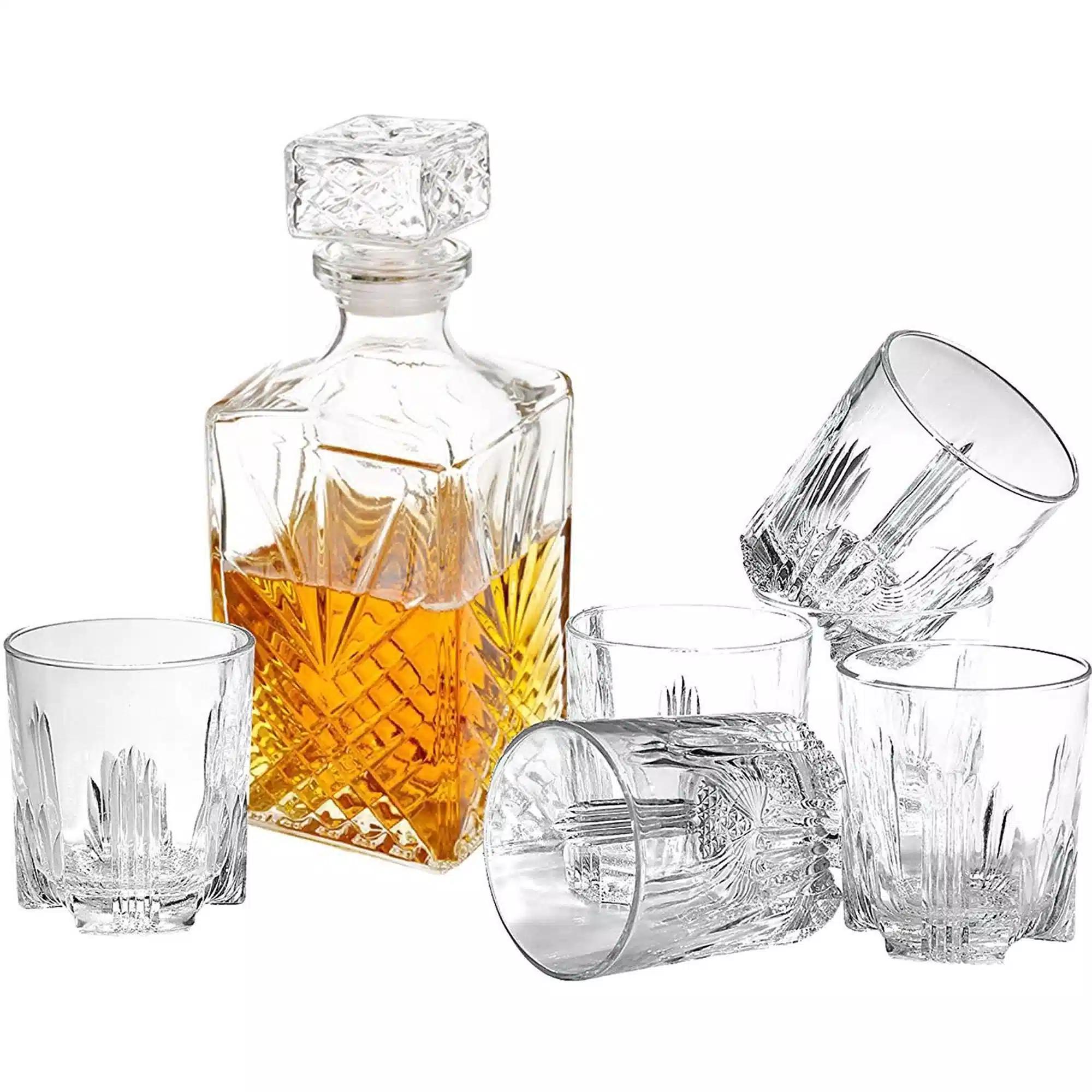 Paksh Novelty Italian Crafted Whiskey Decanter Set