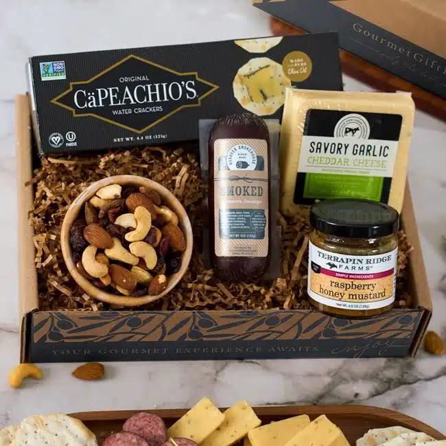 GourmetGiftBaskets.com Gourmet Meat and Cheese Sampler