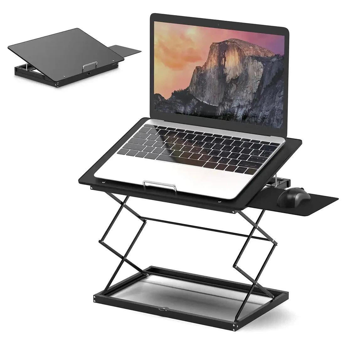 Uncaged ergonomic laptop stand