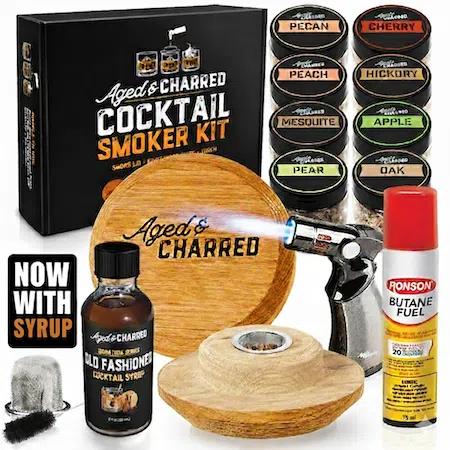 Aged & Charred Smoke Lid Cocktail Smoker Kit