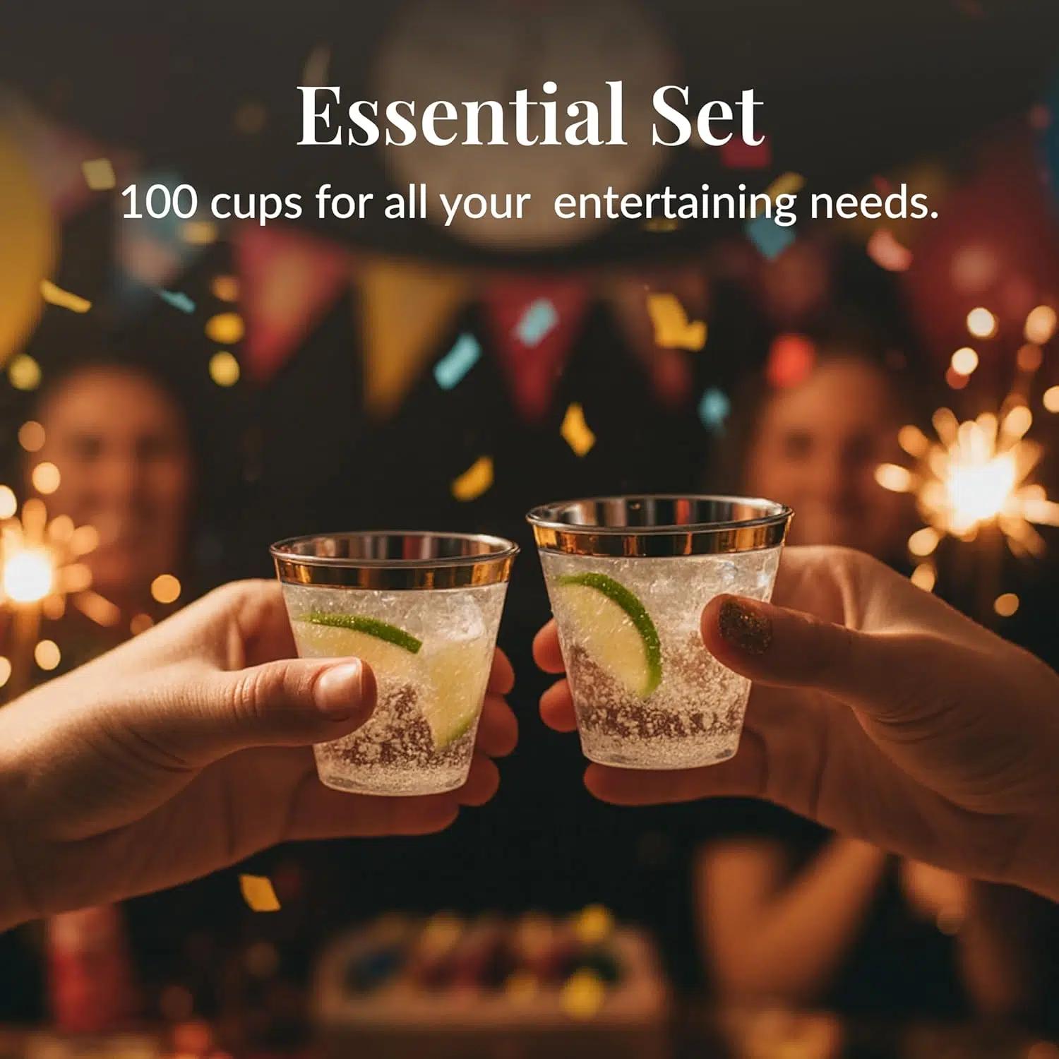 Prestee Premium Plastic Wine Glasses