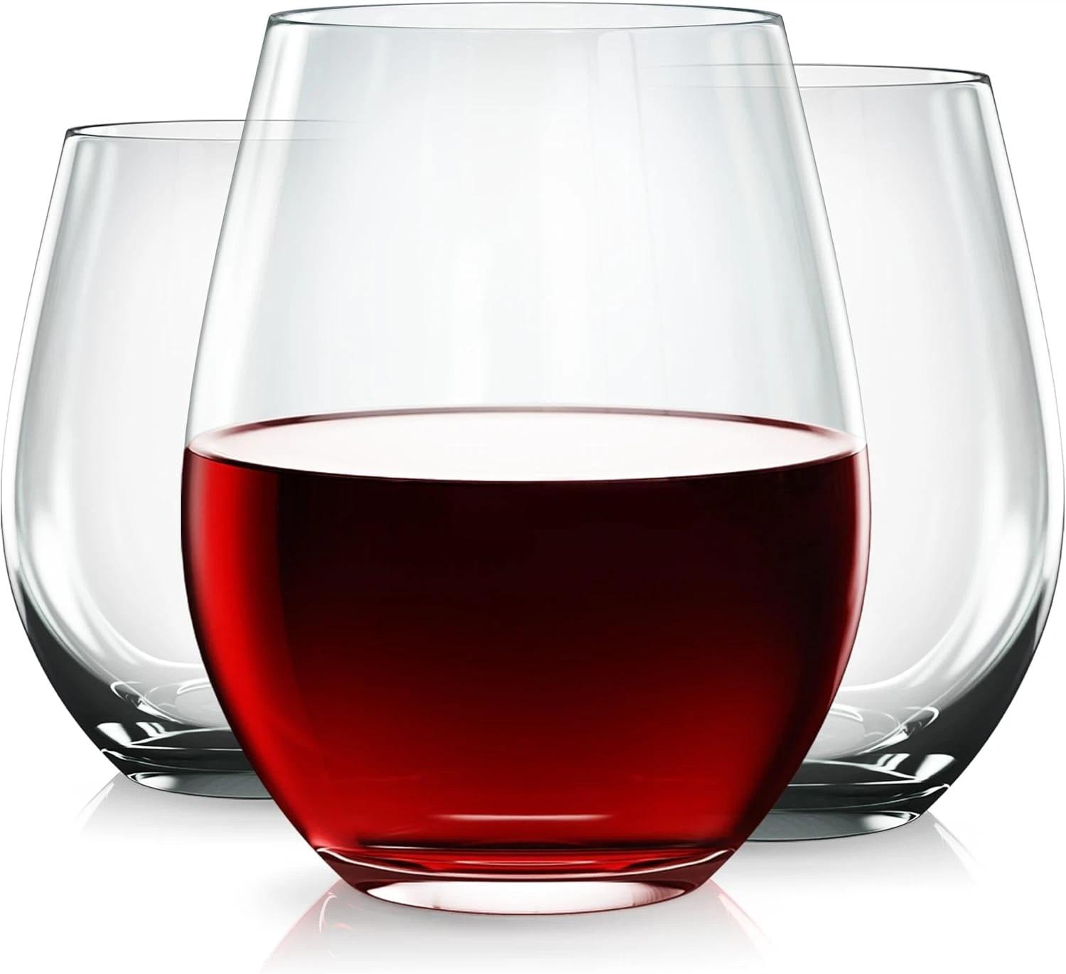 Vivocci Unbreakable Plastic Stemless Wine Glass