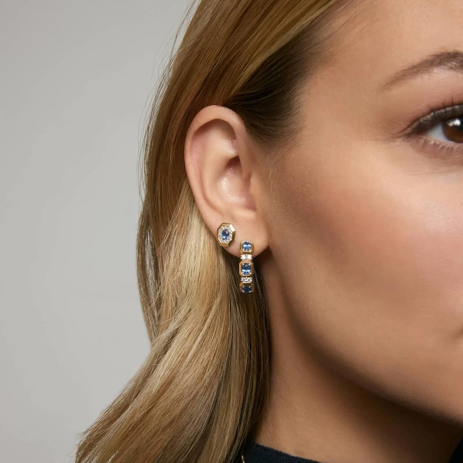 Blue Nile Sapphire Earrings