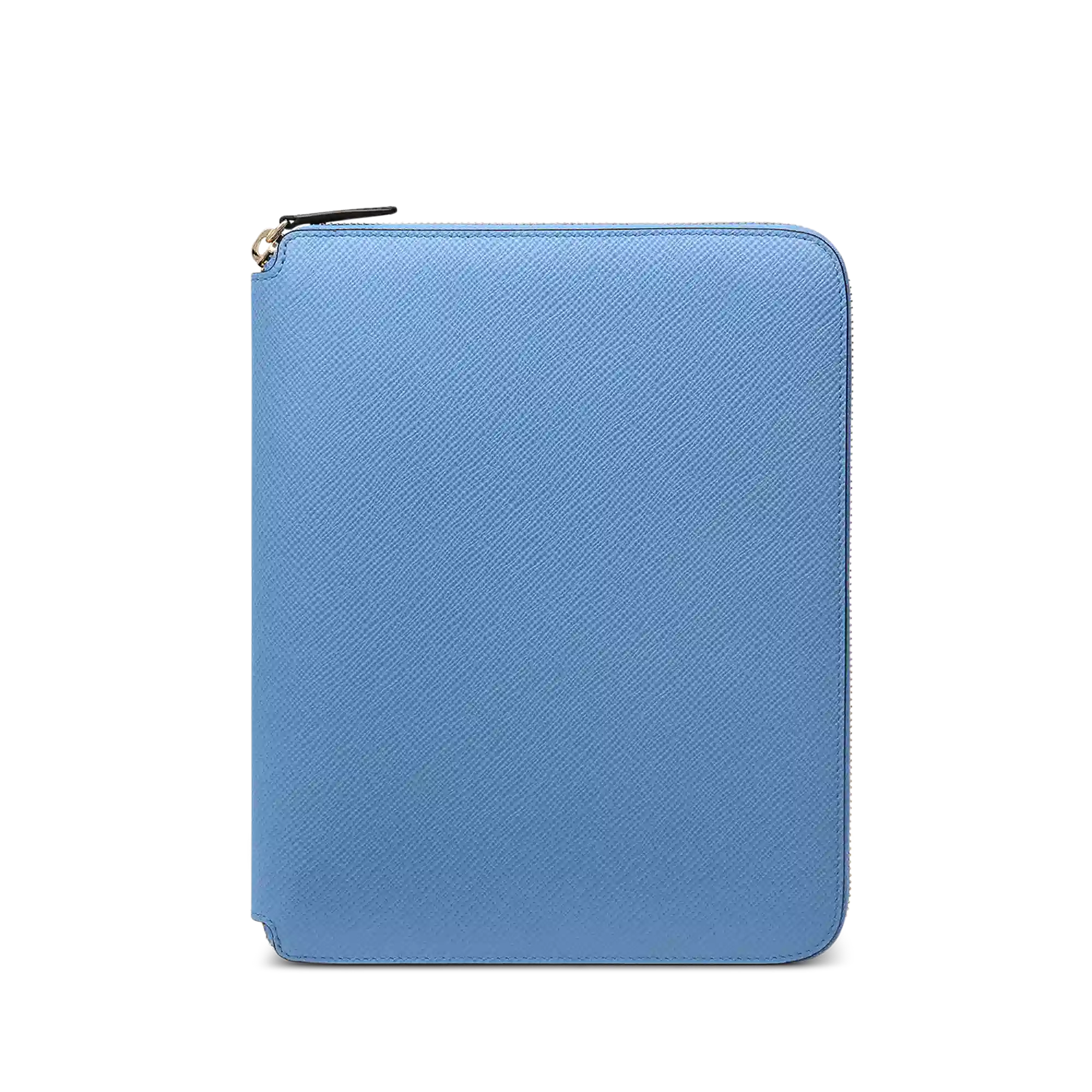  Smythson Panama Leather Zip Folio 