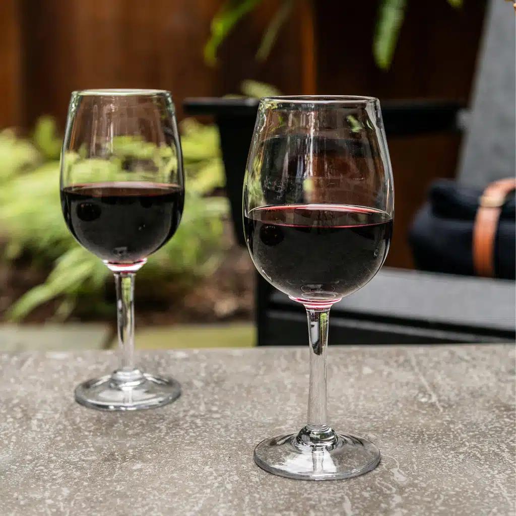 Simon Pearce wine glasses