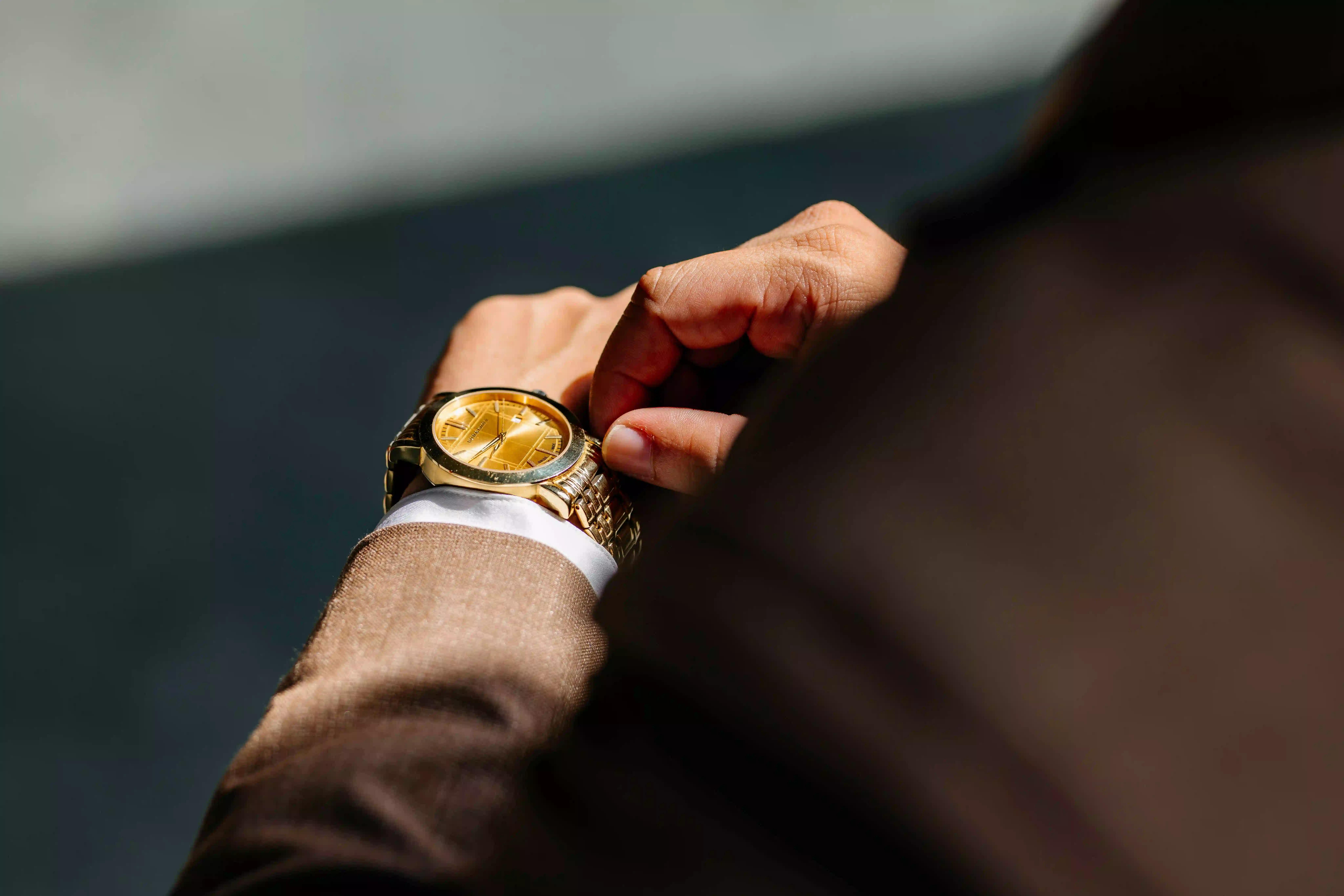 A man wearing a watch