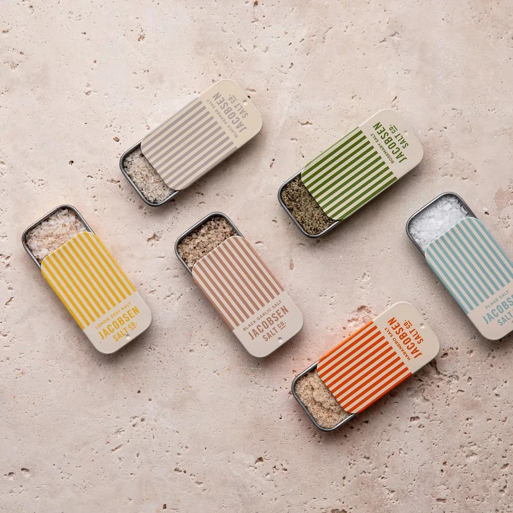 Jacobsen Salt Co.'s infused salt tin collection