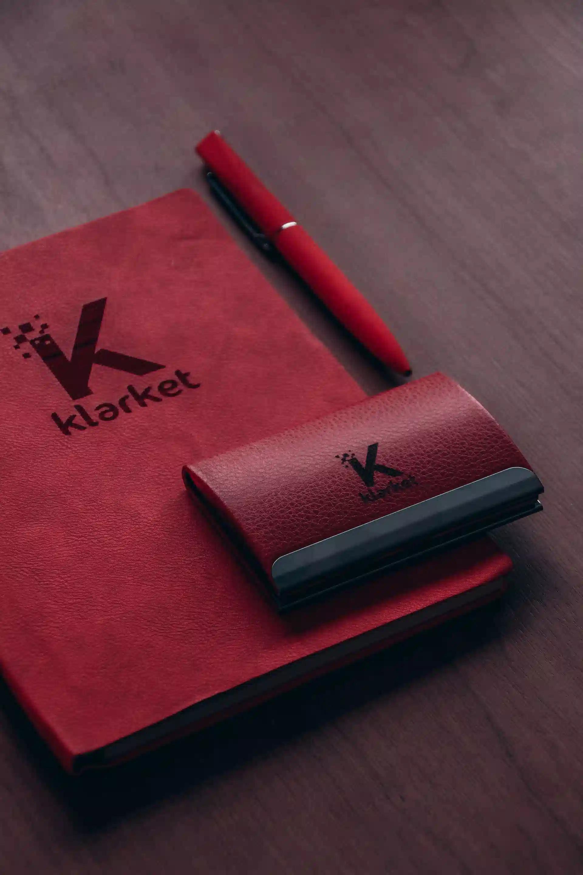 Sample company swag or corporate gifts that are customized