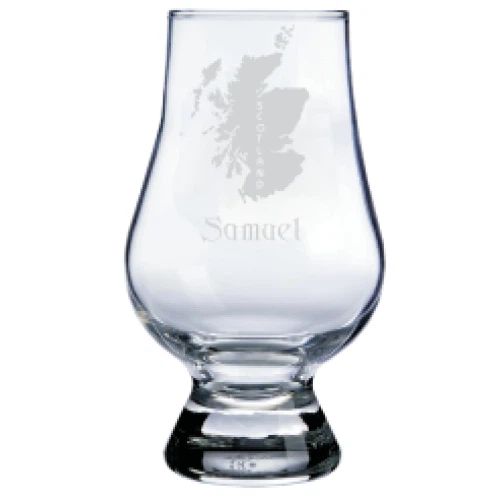 Glencairn Whisky Glass Custom Engraved by Etched Laser Art