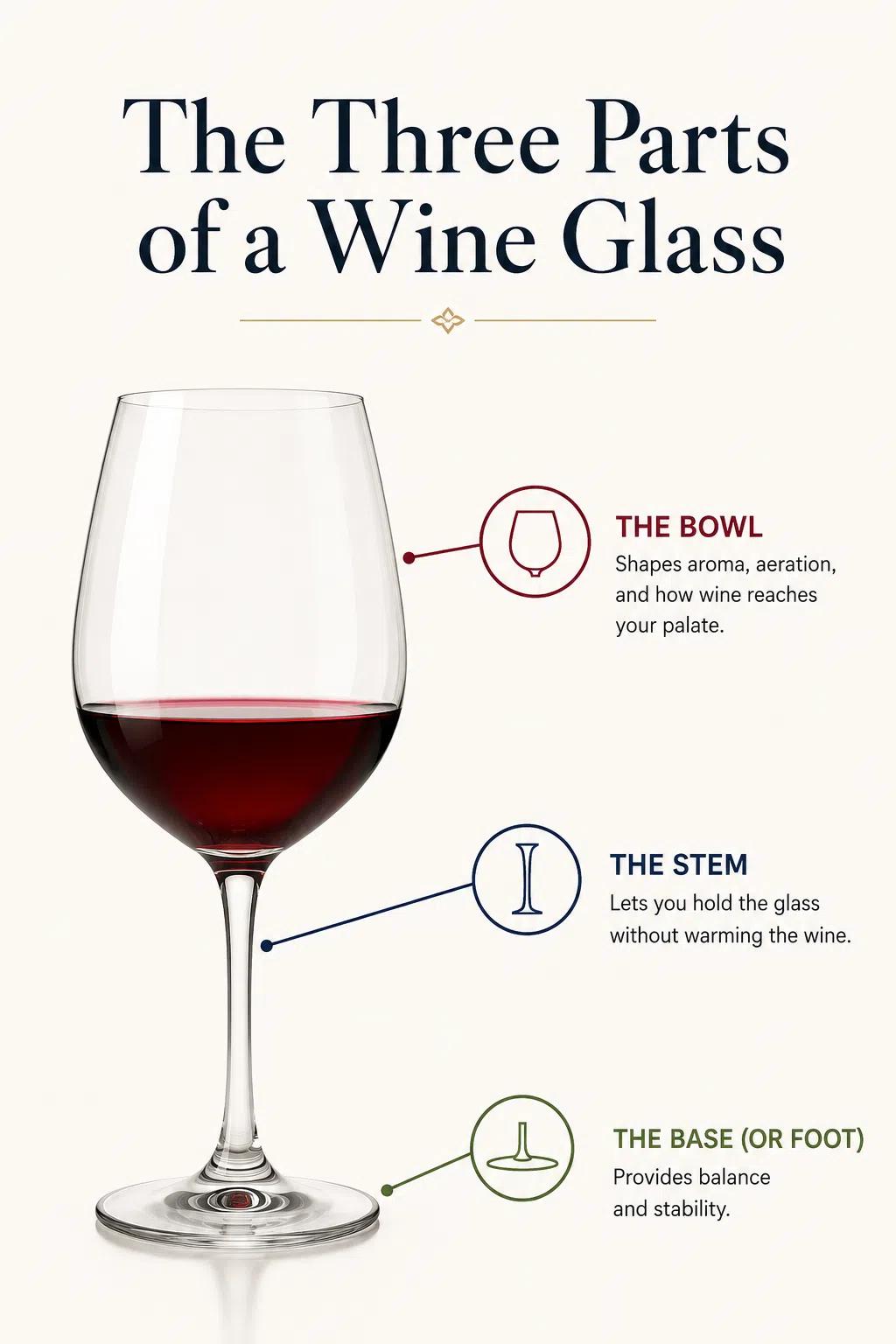 Parts of a wine glass