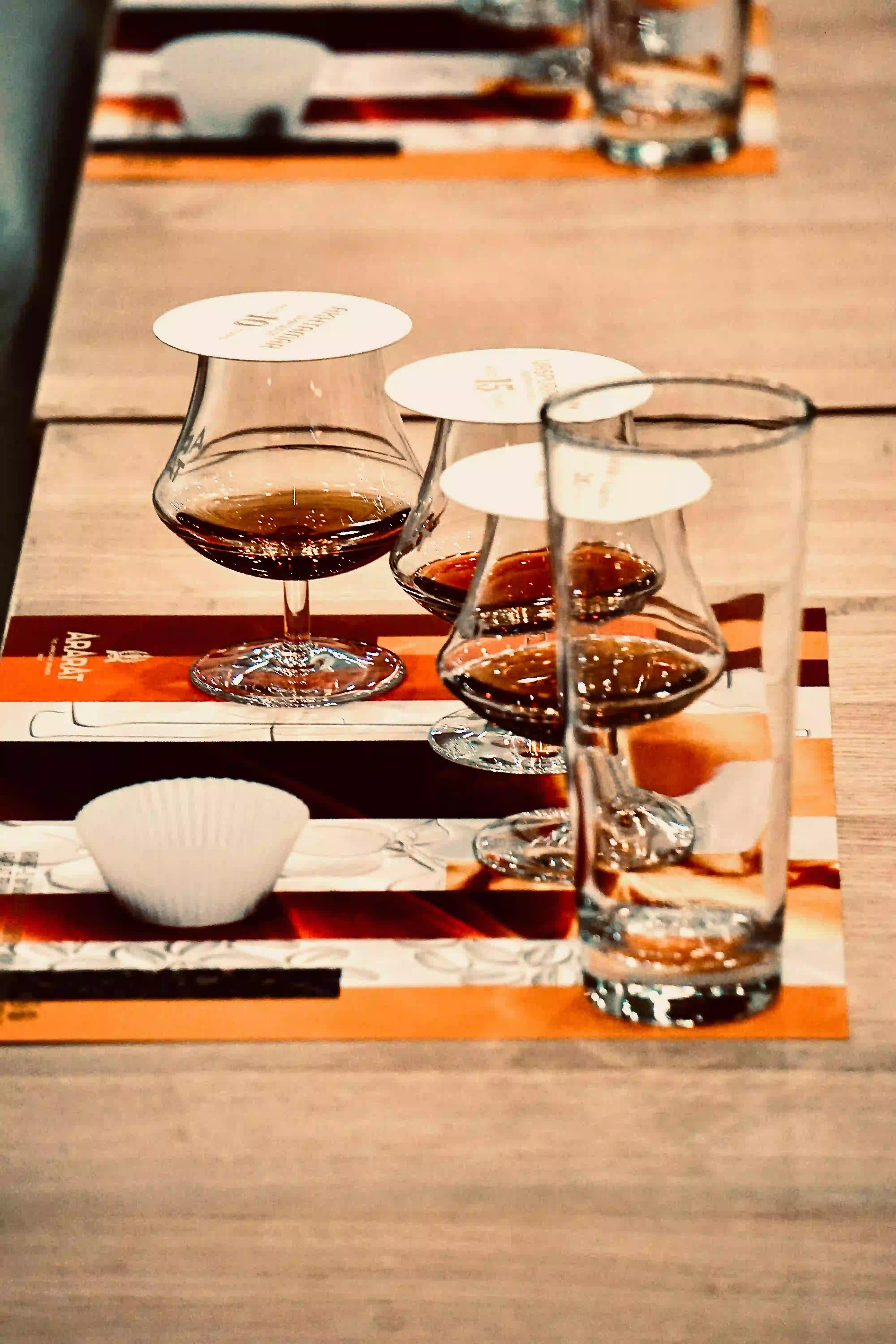 Whiskey tasting glasses