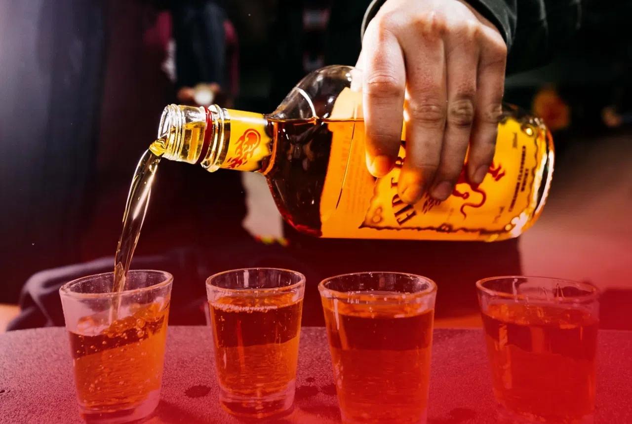 Fireball Whisky Cinnamon shots