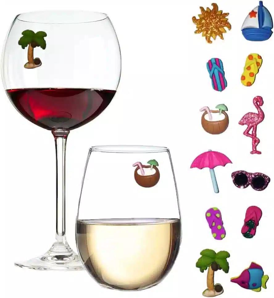 Simply Charmed Beach Magnetic Wine Glass Charms