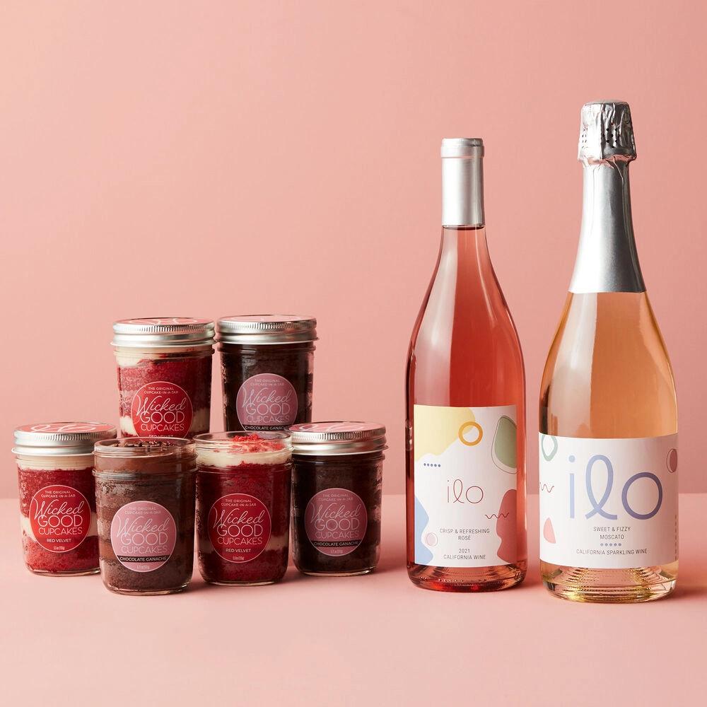 Wicked Good Cupcakes Cupcake 6-Pack and Rosé + Moscato
