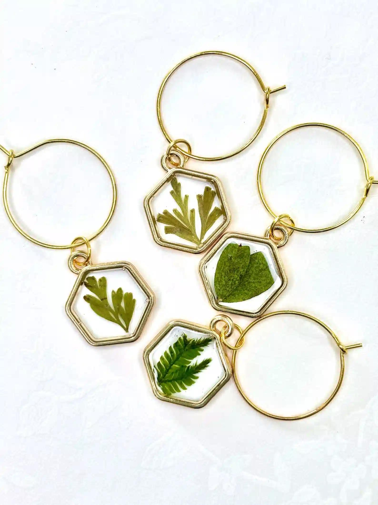 Etsy Botanical and Nature Wine Charms