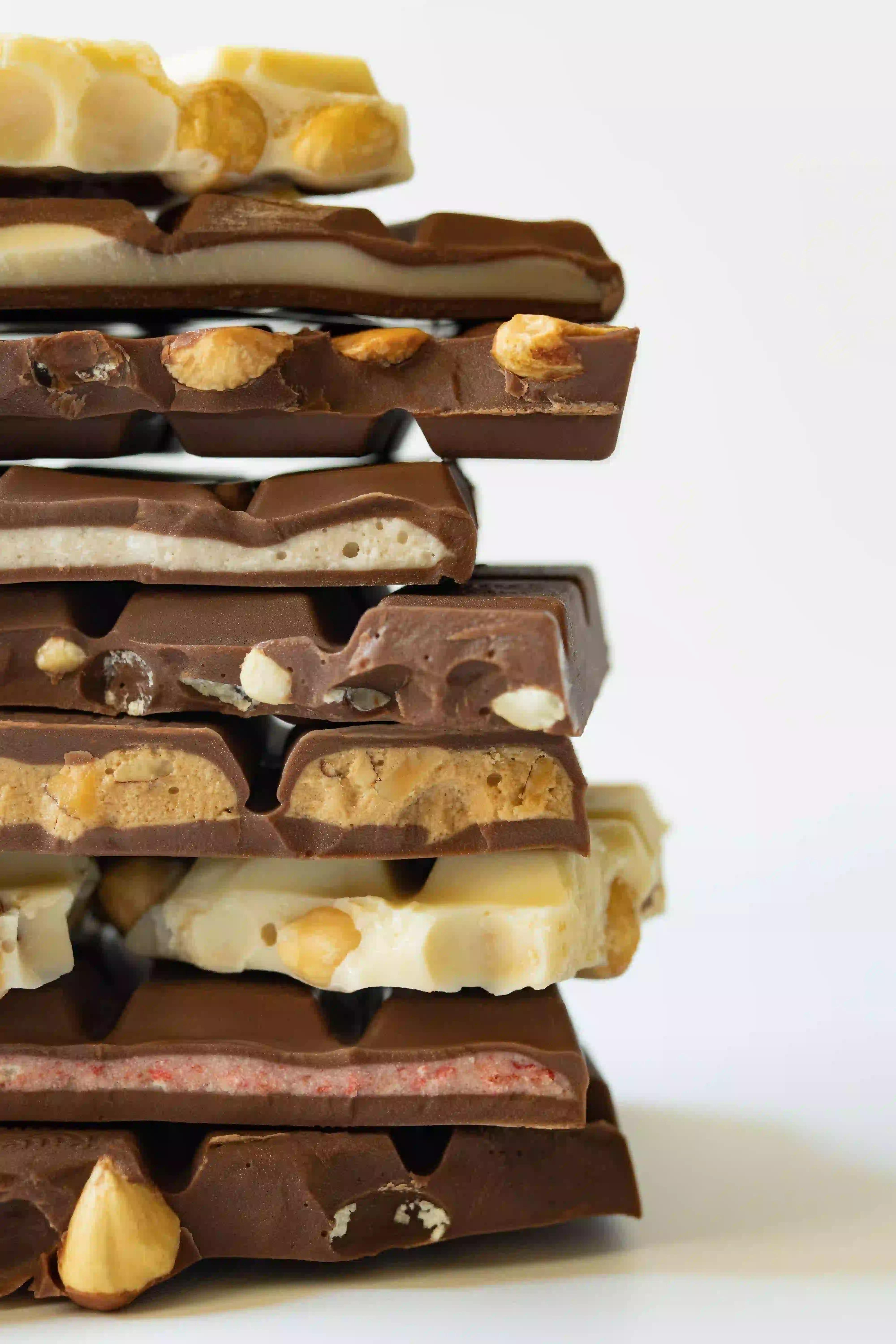 A stack of chocolates