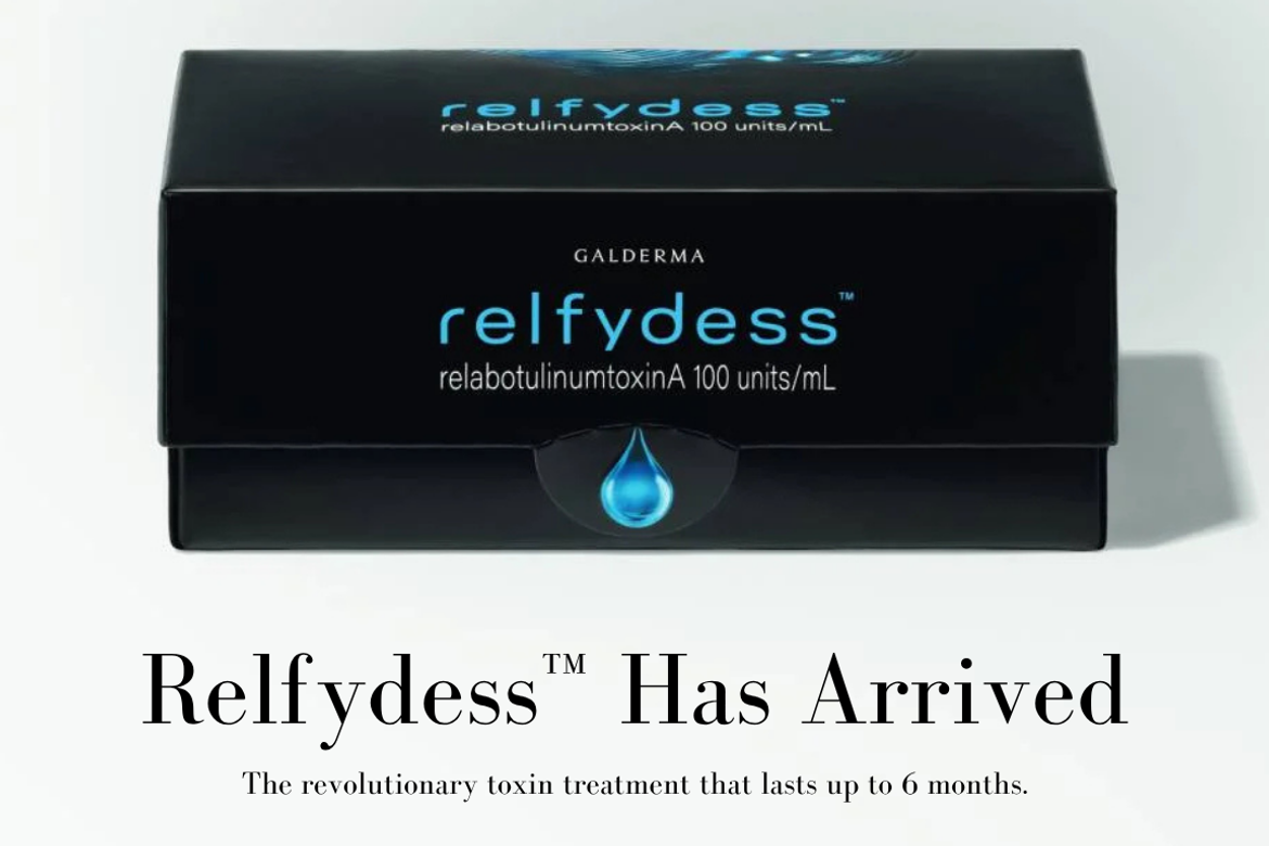 Relfydess by Galderma display at the UAE launch event, February 2026