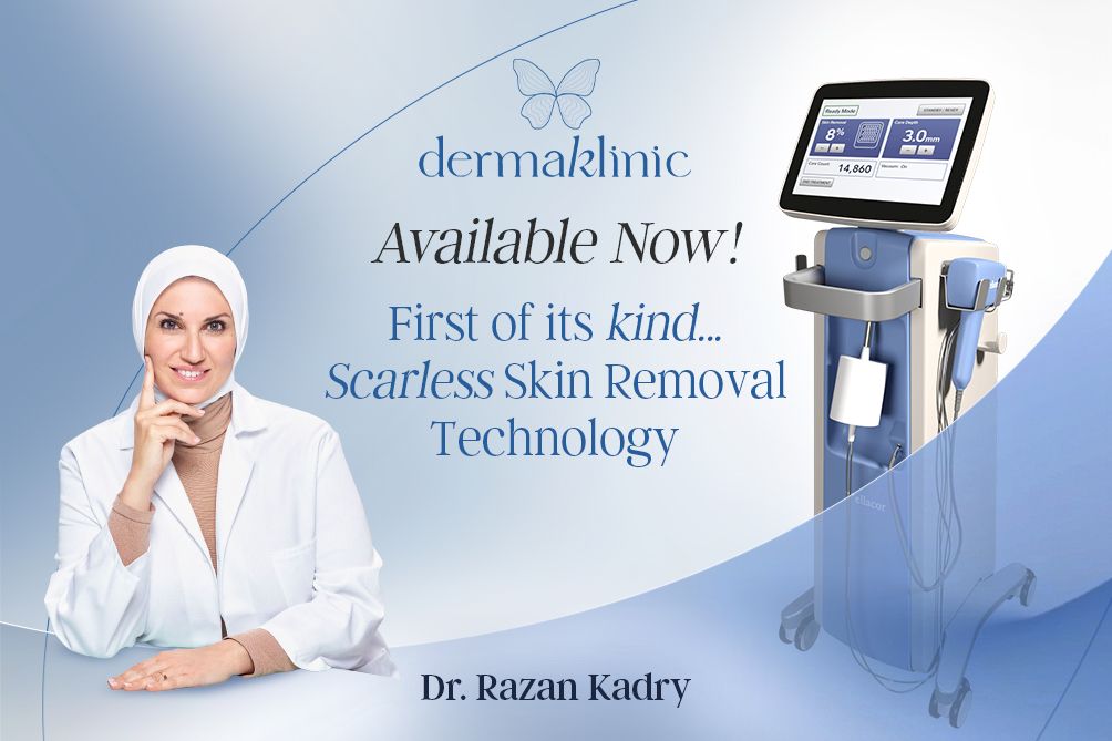 Ellacor Micro-Coring device at The Dermaklinic Dubai, presented with Dr. Razan Kadry