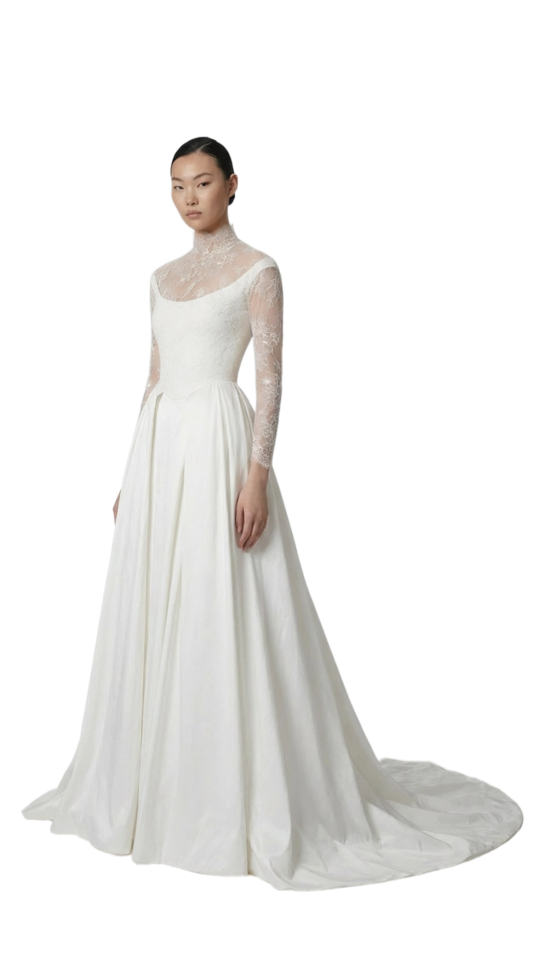 Model in a wedding gown