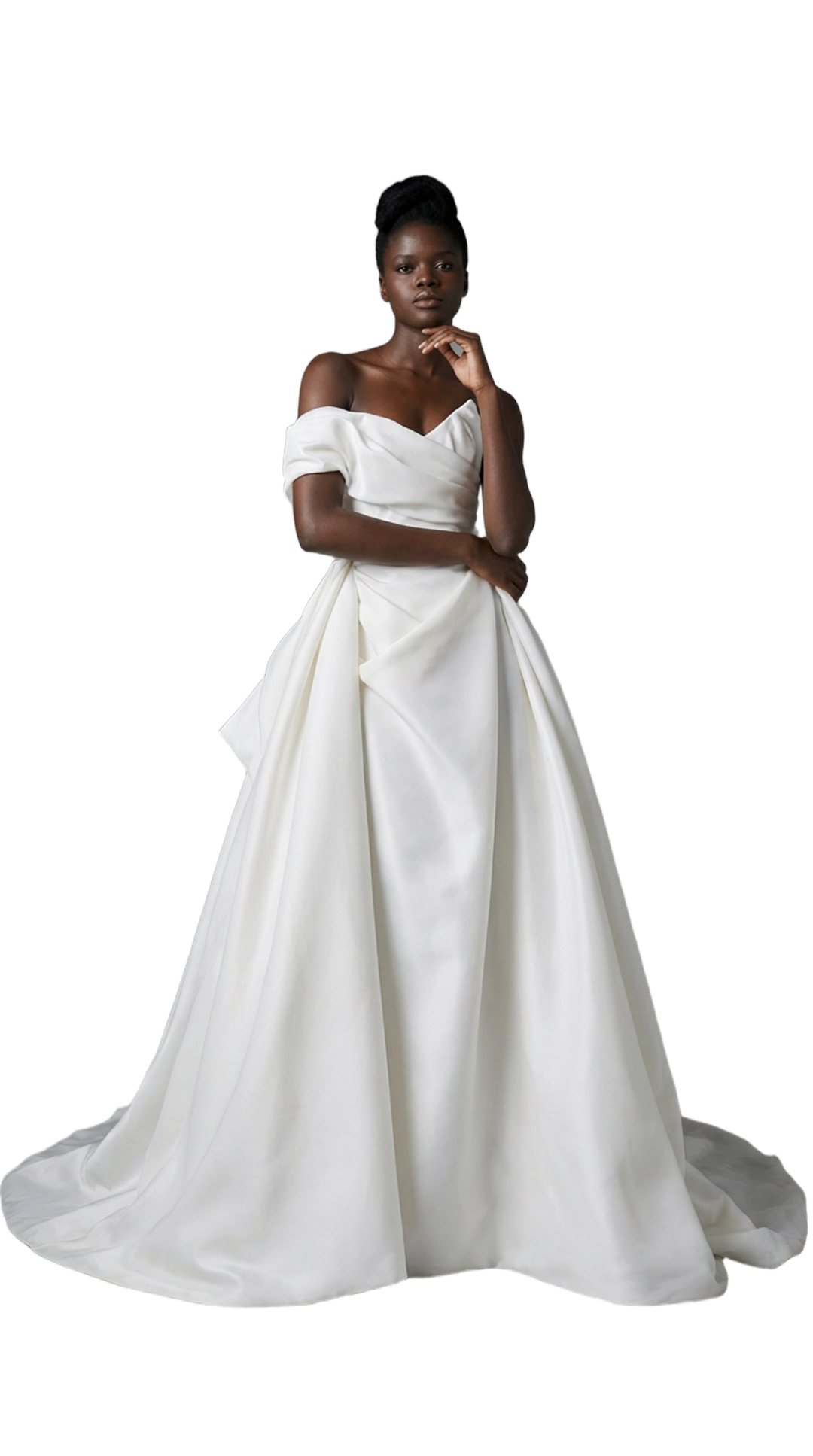 Model in a wedding gown