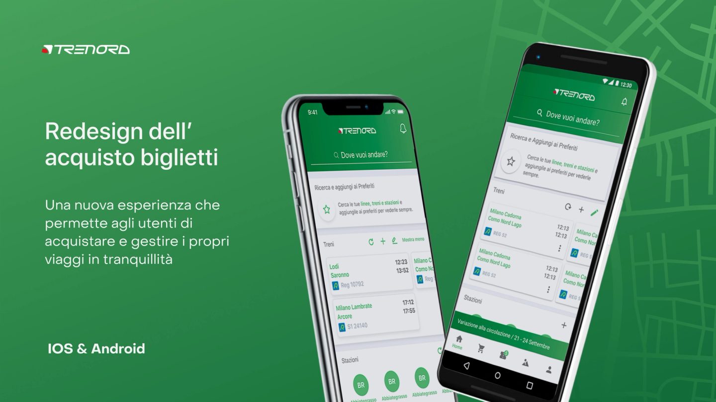 Redesign di Trenord per IOS & Android