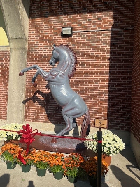 School Mascot Statue Donation Photo