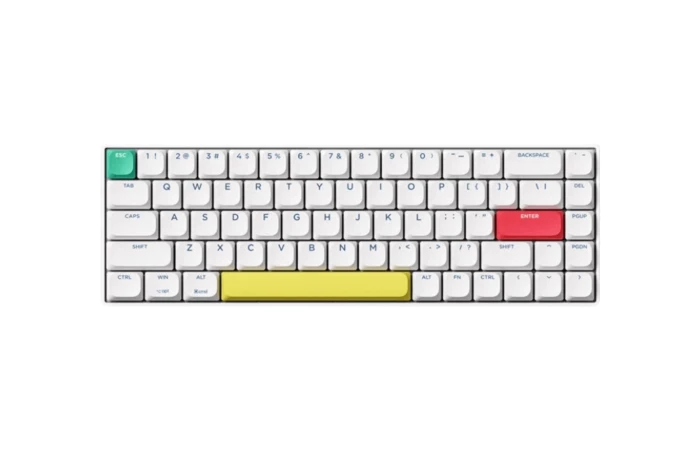 XINMENG C68 3 Mode Wireless Mechanical Compact Keyboard | Compatible with Windows & Mac, Silent Pink AXIX Switch