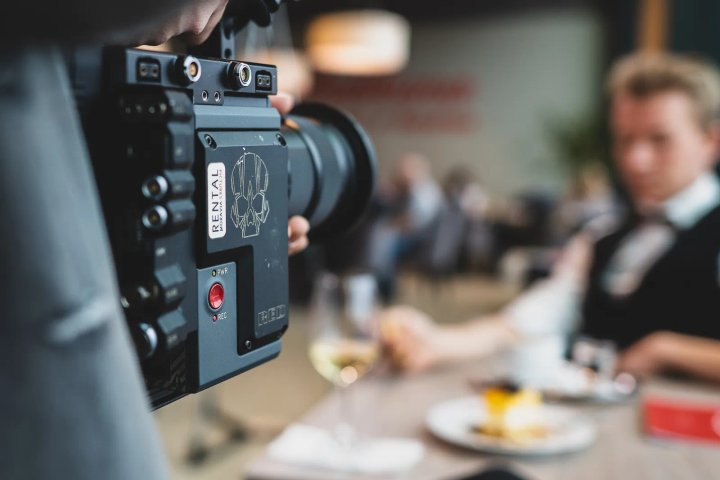 Videographer during event