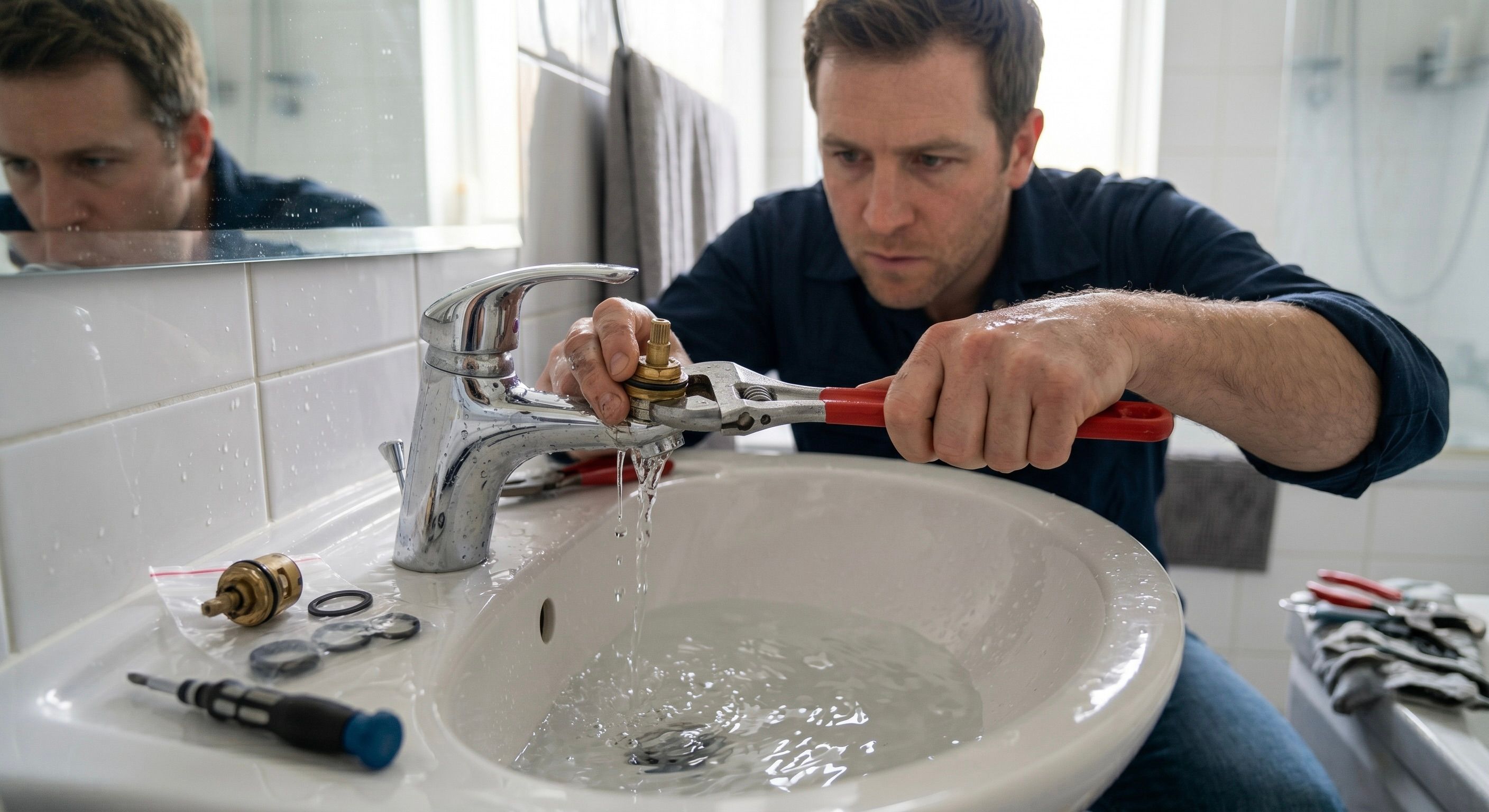 Robinet qui fuit : comment identifier la cause et réparer soi-même ou appeler un plombier