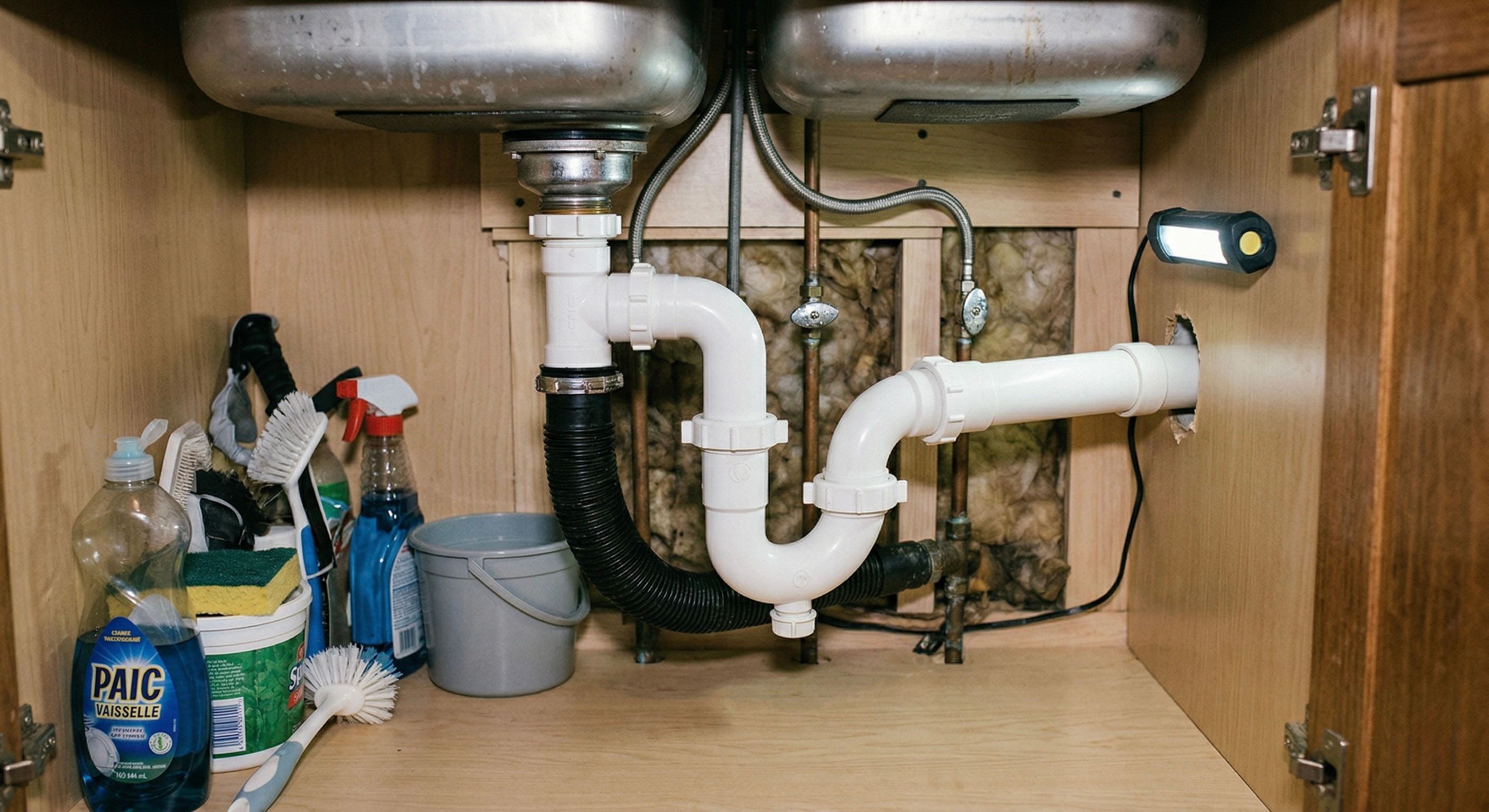 siphon-evier-bouché