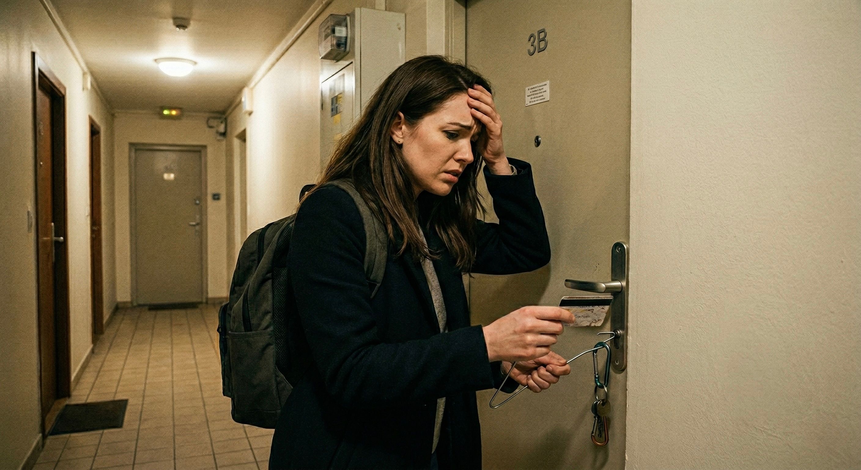 Porte claquée avec les clés à l'intérieur : 3 techniques à tester avant d'appeler un serrurier