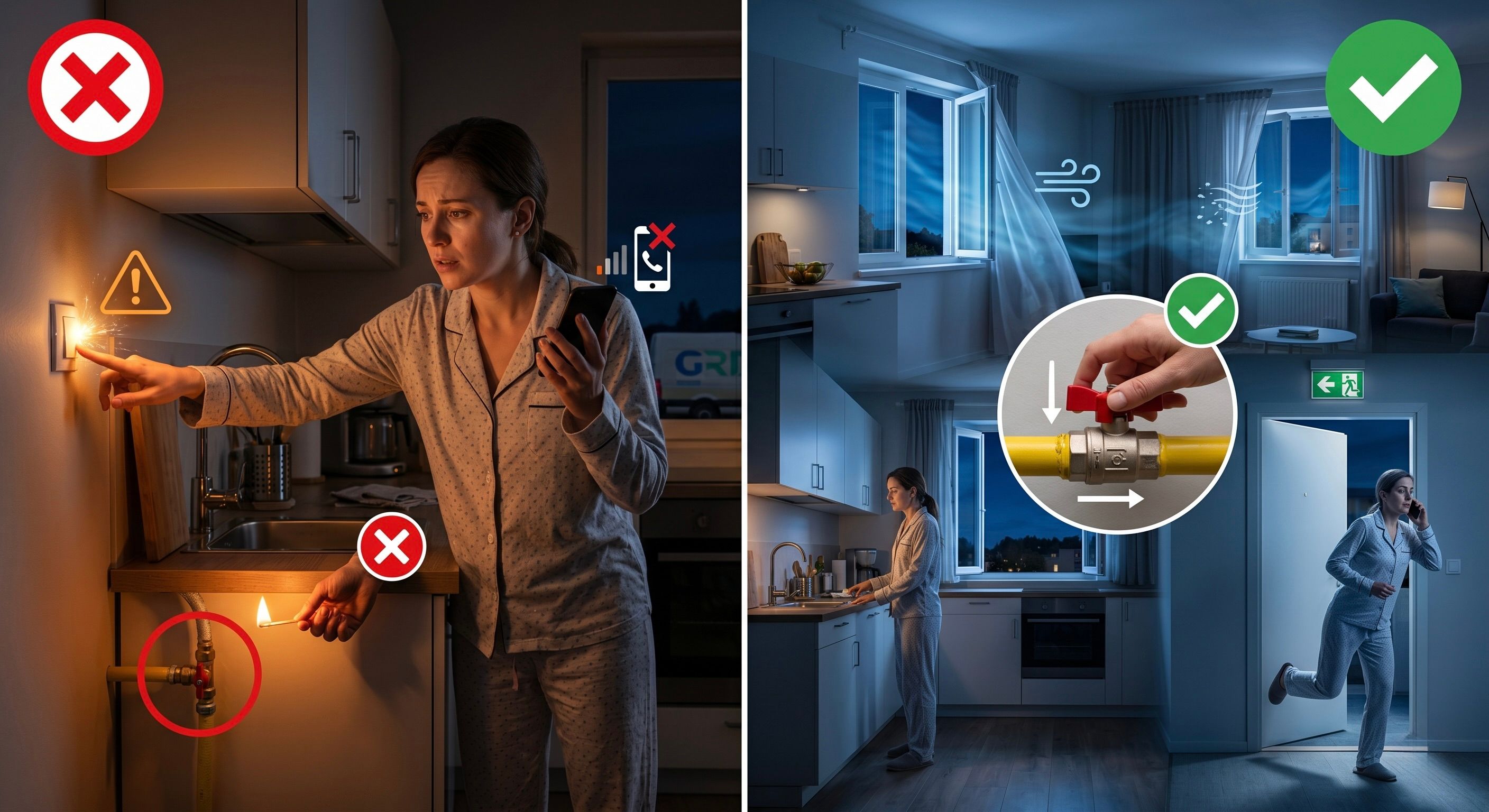 Odeur de gaz dans l'appartement : les gestes qui sauvent et ce qu'il ne faut jamais faire