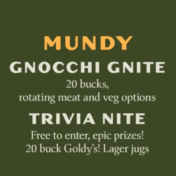 Gnocchi + Trivia Nite