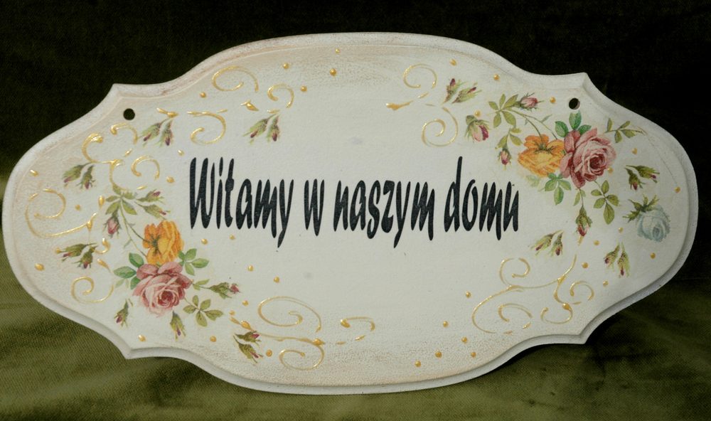Zawieszka Witamy w Naszym Domu