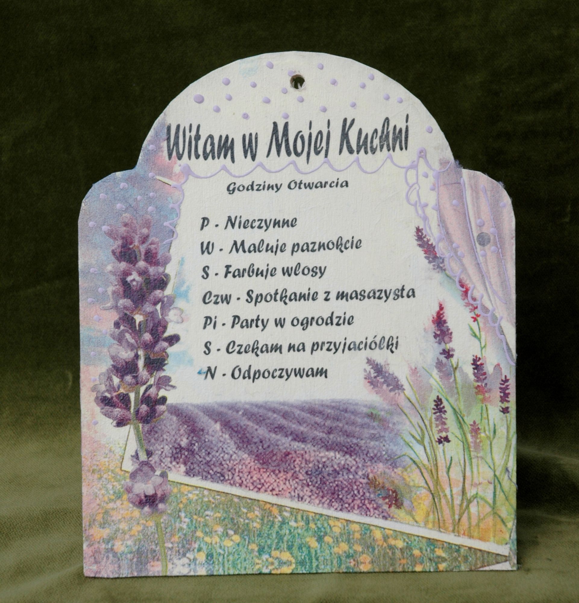 Zawieszka Witamy w Naszej Kuchni