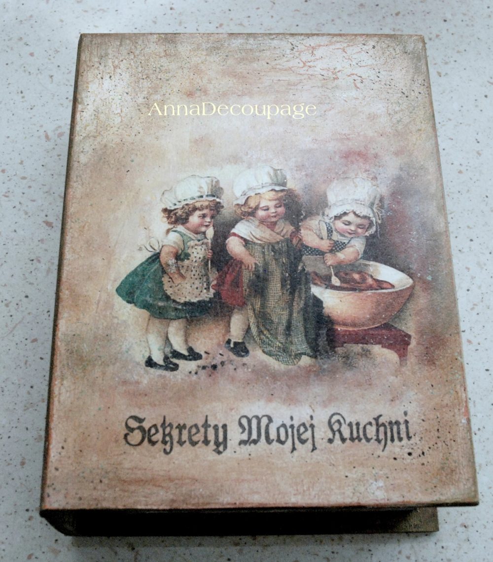 Pudełko Książka na Przepisy