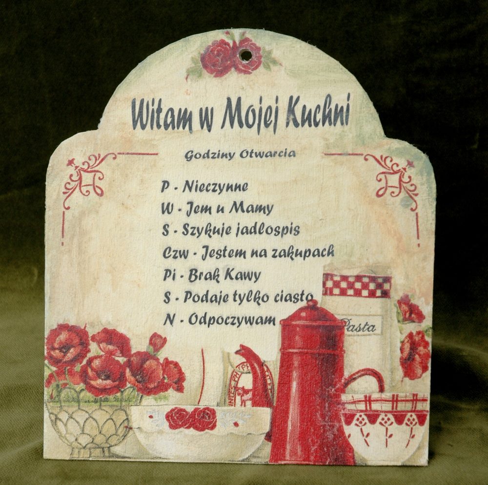 Zawieszka Witamy w Naszej Kuchni