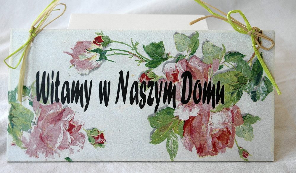 Zawieszka Witamy w Naszym Domu