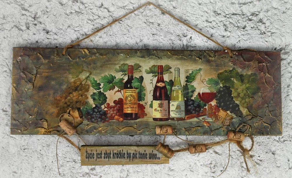 Deska Życie Jest Zbyt Krótkie By Pić Tanie Wino...