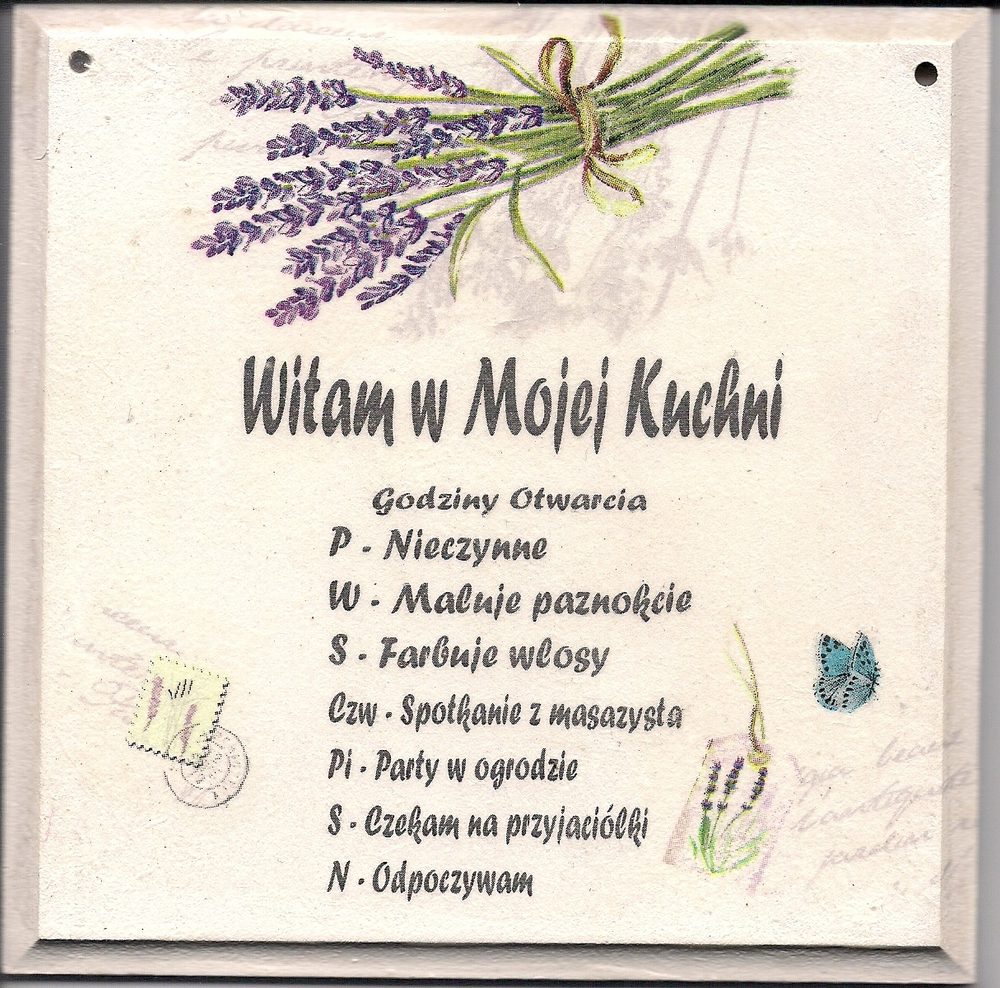 Zawieszka Witamy w Naszej Kuchni