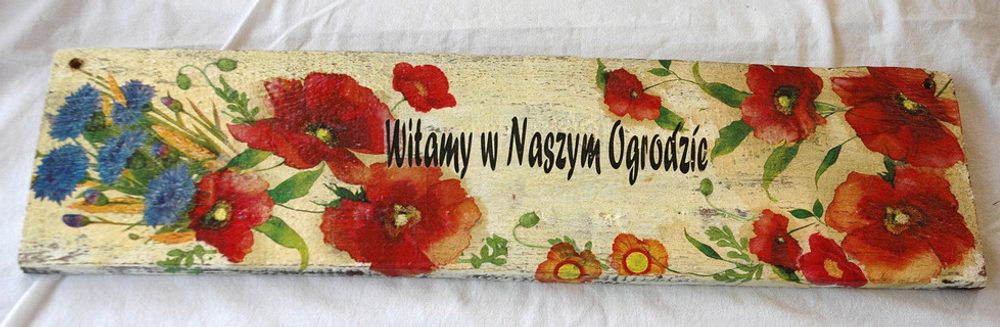 Zawieszka Witamy w Naszym Ogrodzie
