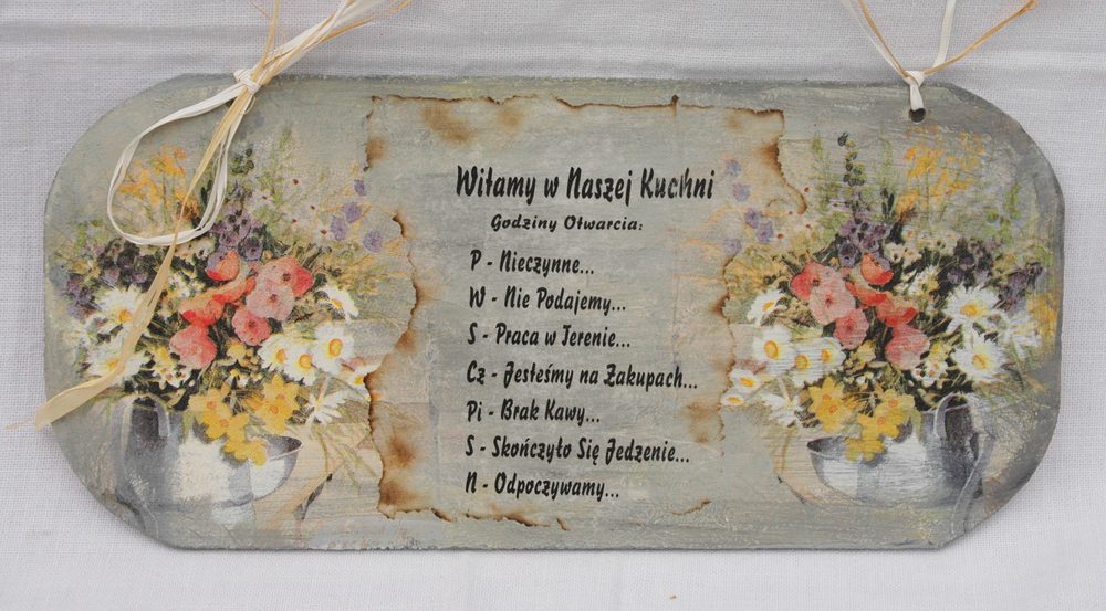 Zawieszka Witamy w Naszej Kuchni