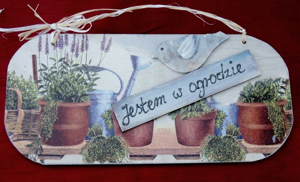 Zawieszka Witamy w Naszym Ogrodzie
