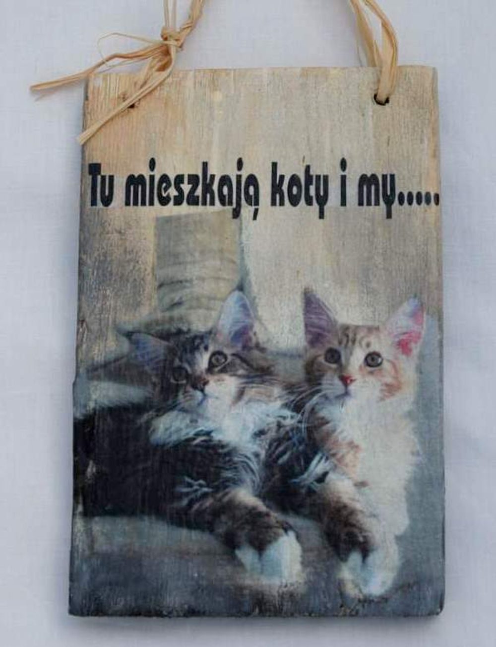 Zawieszka Tu Mieszkają Koty i My