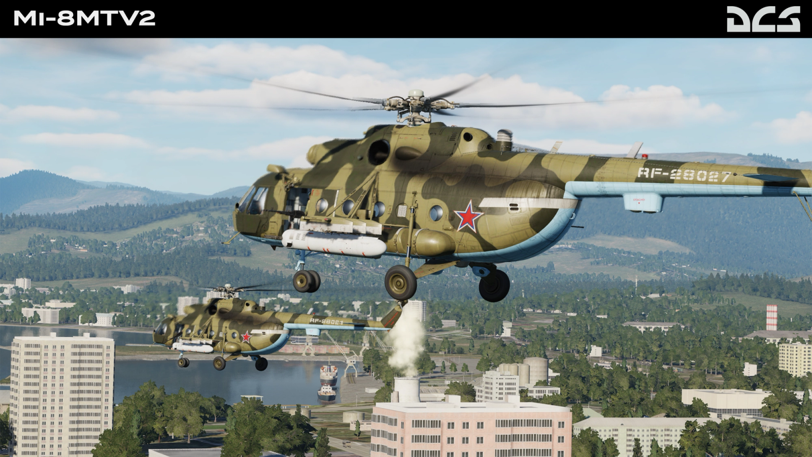 DCS Mi-8MTV2 helicopter screenshot.