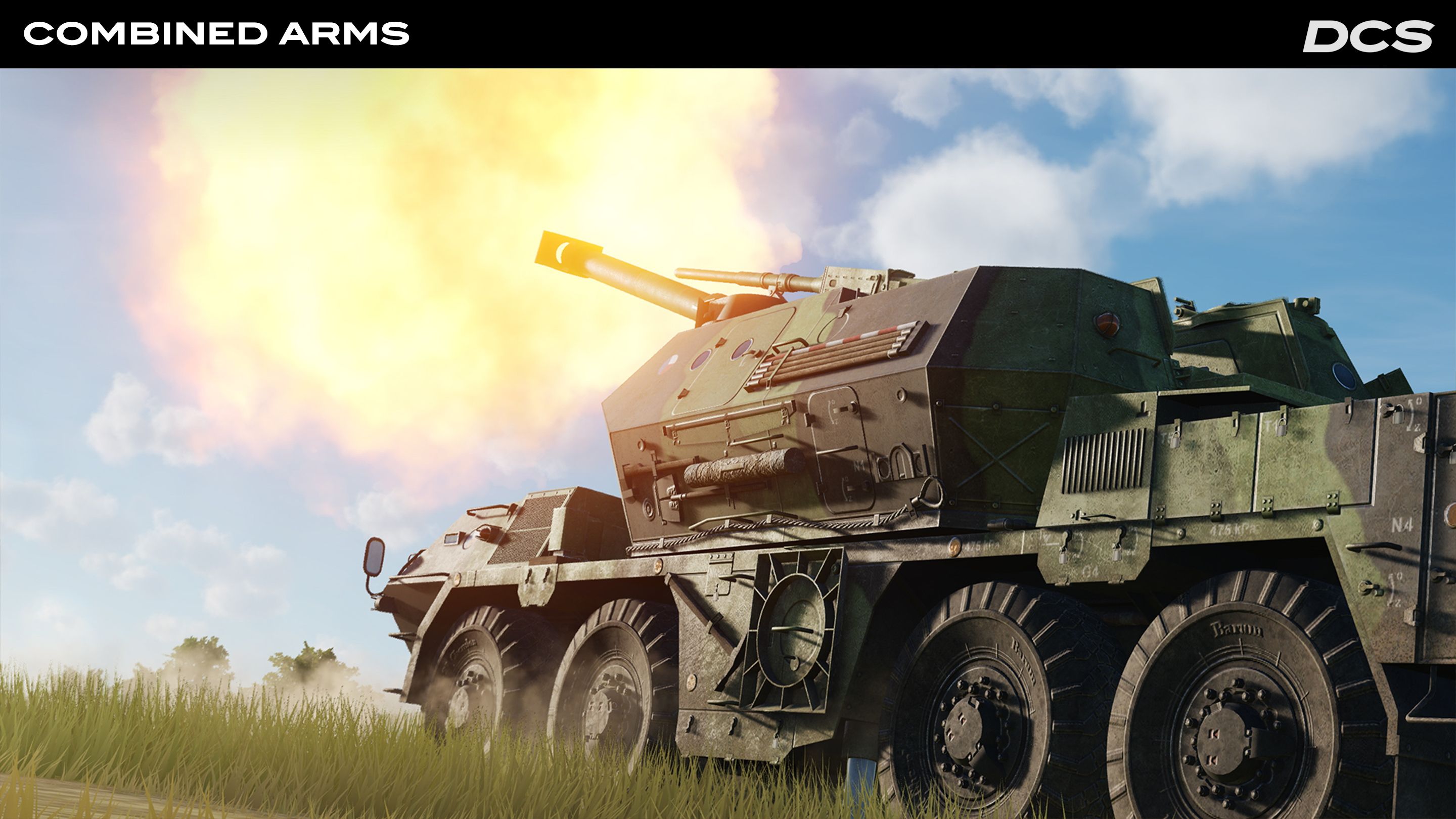 DCS Combined Arms battlefield scene for JTAC training.