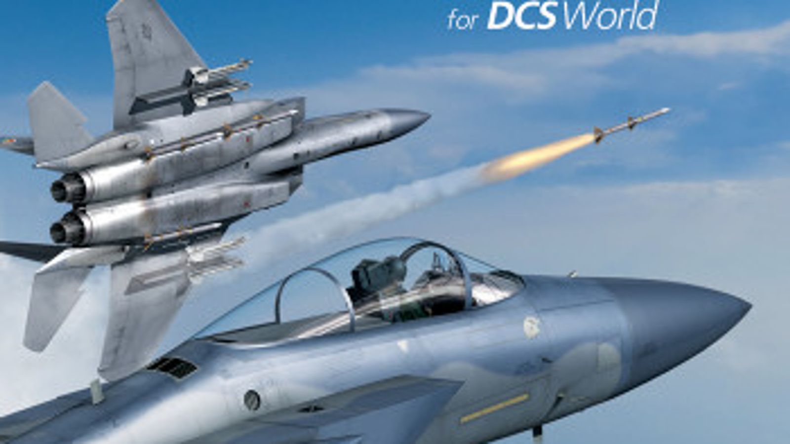 DCS promotional art of the F-15C Eagle.